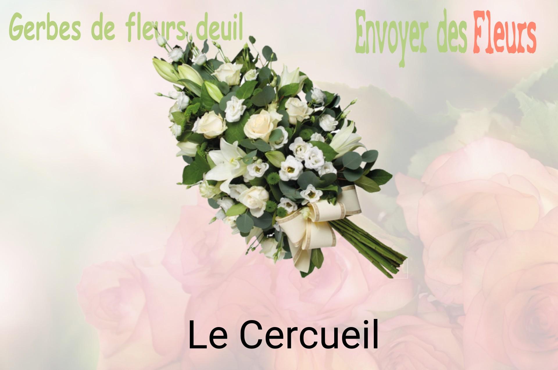 Gerbe de fleurs de deuil livrée à Le Cercueil